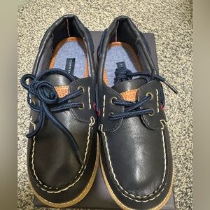 Youth boys boat style shoes